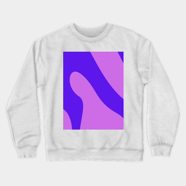 Boho abstract purple pastel swirl pattern Crewneck Sweatshirt by Word and Saying